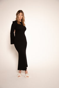 COMFORT MAXI DRESS - BLACK