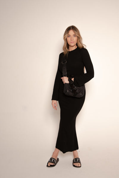 COMFORT MAXI DRESS - BLACK
