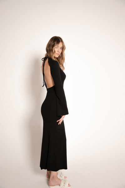 COMFORT MAXI DRESS - BLACK